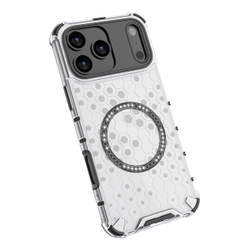 Прозрачный чехол Honeycomb Magnetic Case для iPhone 17 Pro Max