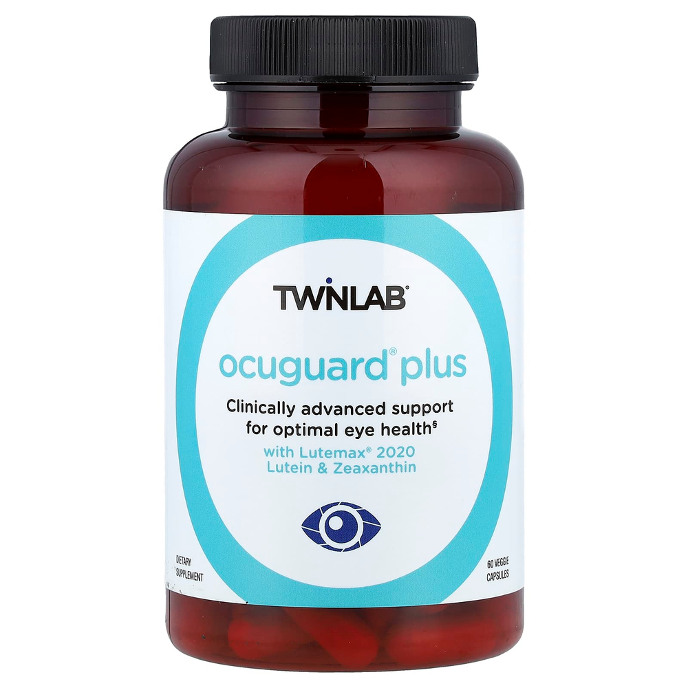 Twinlab, OcuGuard Plus, 60 растительных капсул