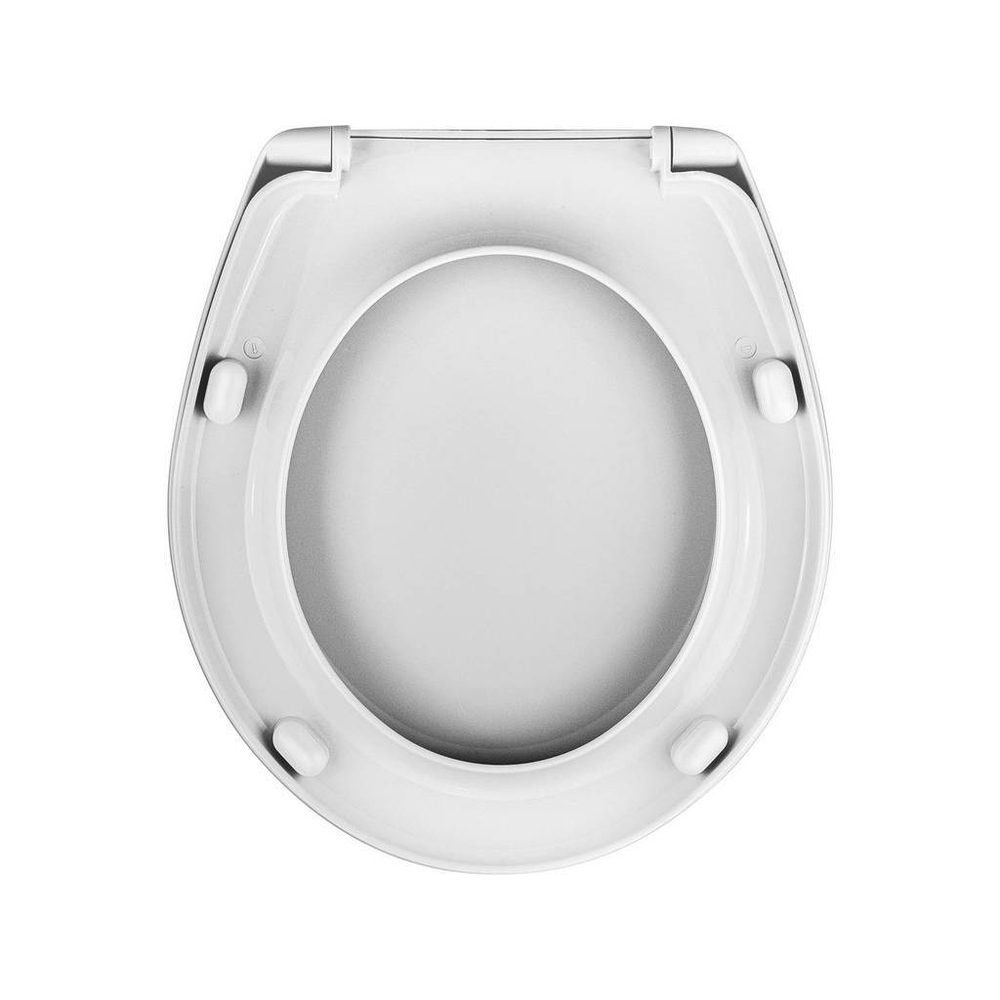 Сиденье д/унитаза  WAVE W-CGK-4pp полипропилен БЕЛЫЙ глянец (Делфи,Гранд,Лидер) 01