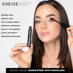 Nanolash Length&Curl Mascara - Объёмная, удлиняющая и подкручивающая тушь для ресниц, 10 ml