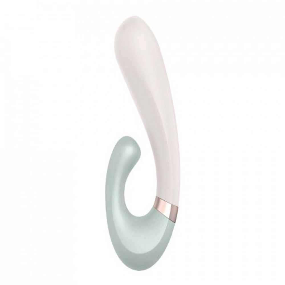 Смарт вибратор кролик с подогревом Satisfyer Heat Wave Connect App, мятный
