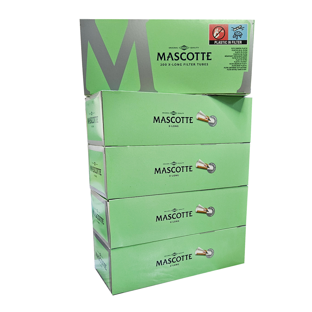 Гильзы для сигарет "Mascotte" KS X-Long Filter 5х200шт Ацетатный фильтр (Комплект)
