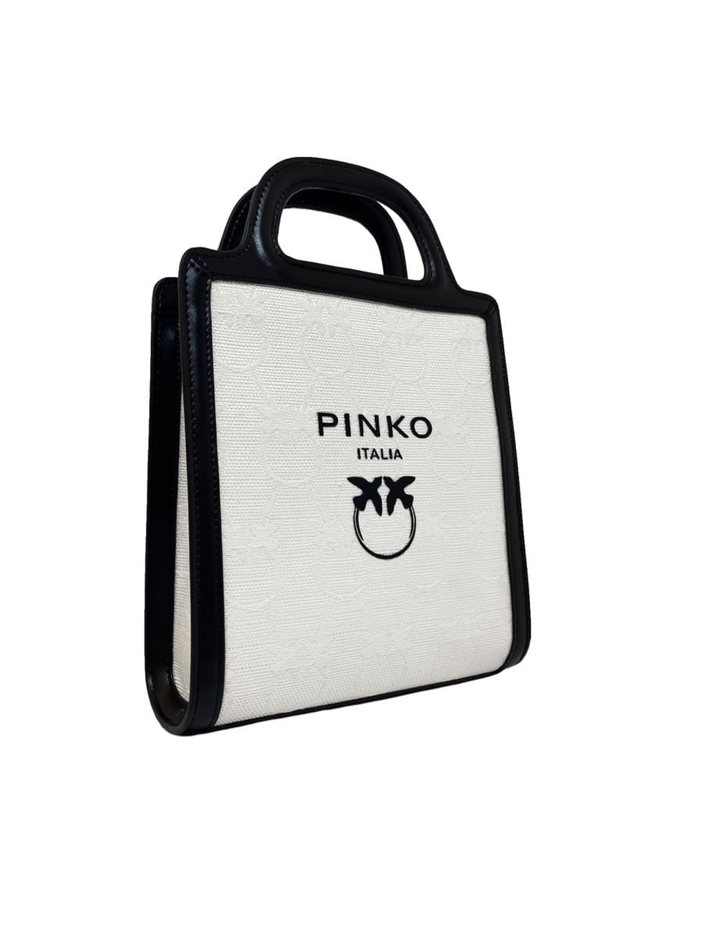 MINI LOVE BIRDS TOTE BAG - black