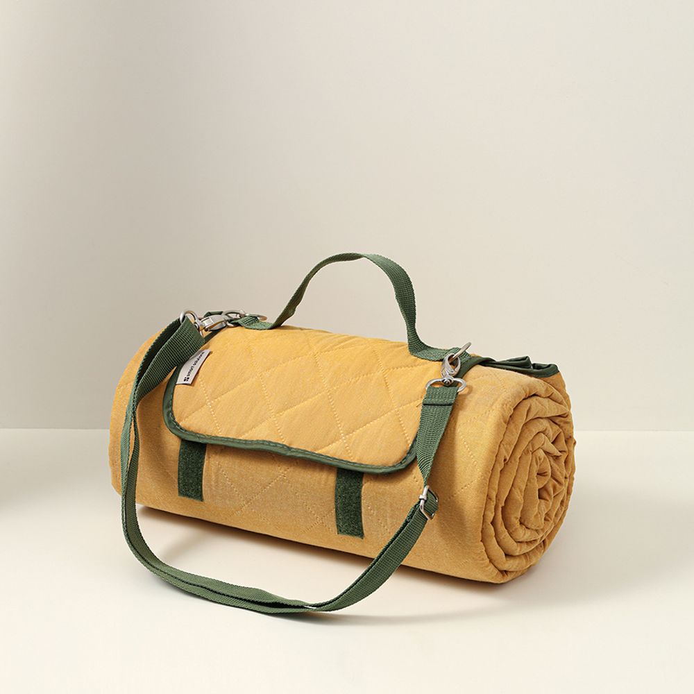 Плед для пикника и отдыха на пляже Smart Picnic, горчичный