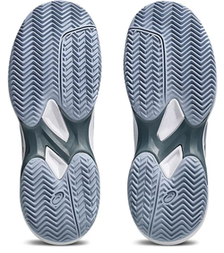 Детские теннисные кроссовки Asics Gel-Game GS Clay/OC - grey blue/ironclad