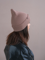 Шапка вязаная весенняя/осенняя МУЛА (Бежевый)
