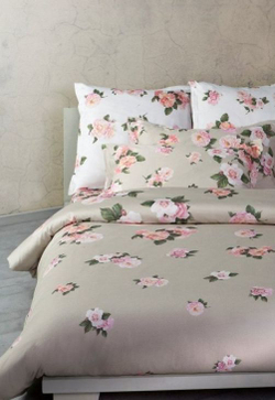 Постельное белье 2 спальное евро Mirabello Diva bianco-R03