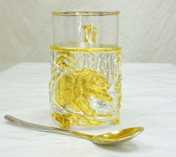 Подстаканник "Охота на медведя"