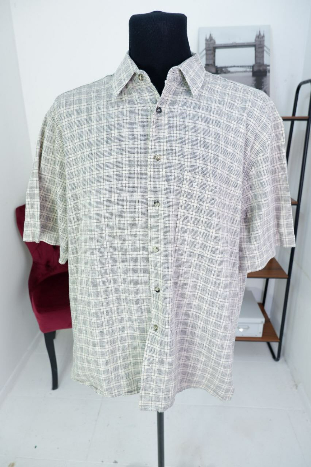 Рубашка Pierre Cardin со льном 56-58 размер