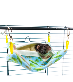 Bambini Pets Гамак подвесной из фетра "Квадратный спальный мешок" для грызунов и хорьков 25*25см