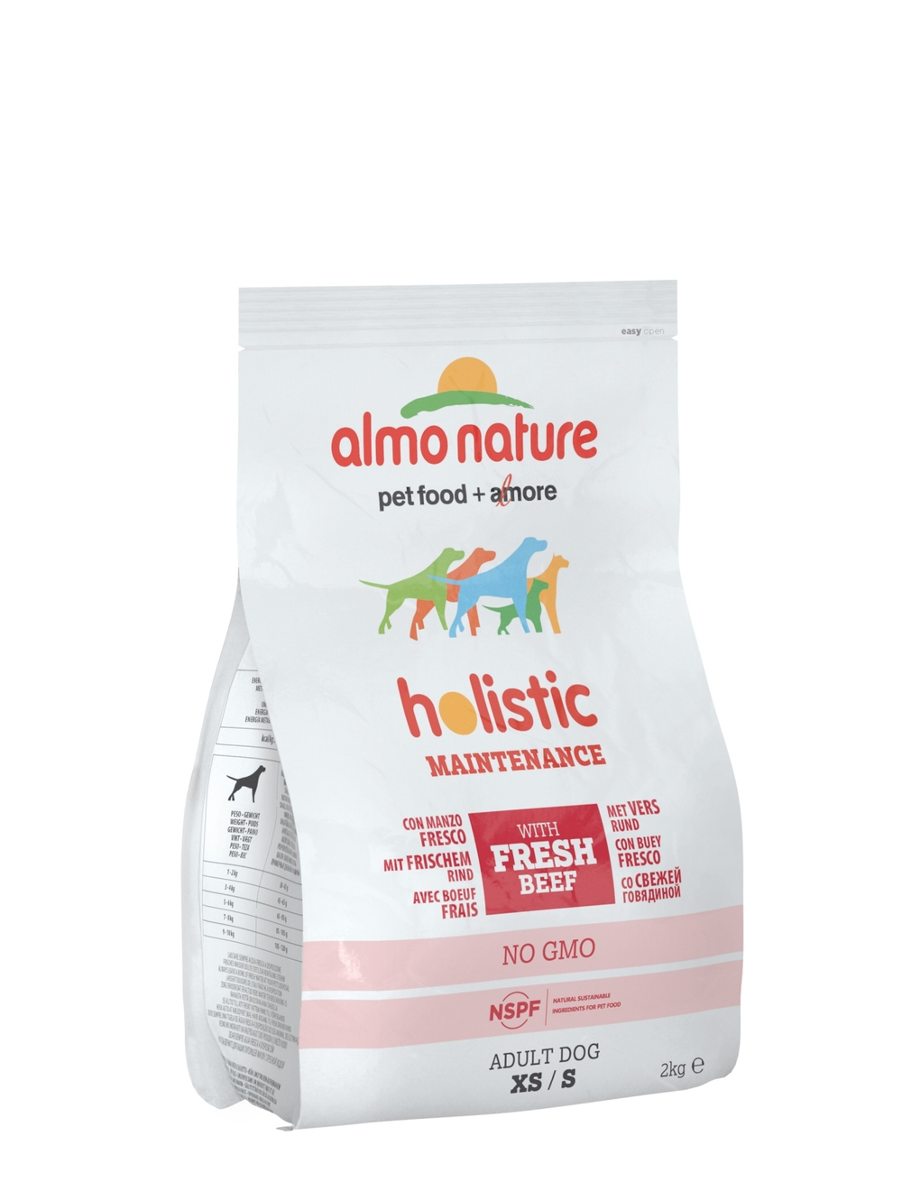 Almo Nature Для Взрослых собак Малых пород с Говядиной (Holistic - Small&Beef and Rice) 2 кг
