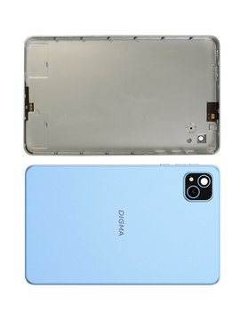 Задняя крышка с рамкой для Digma Q8 (Голубая)