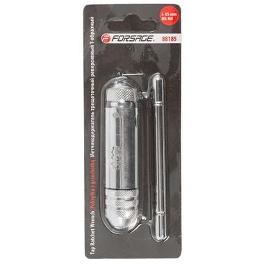 Метчикодержатель трещоточный реверсивный Т-образный ( L-85мм, М3-М8), в блистере Forsage F-88185