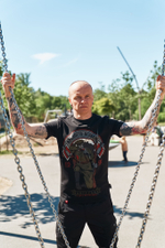 Футболка Варгградъ мужская чёрная "Крепость осовец"