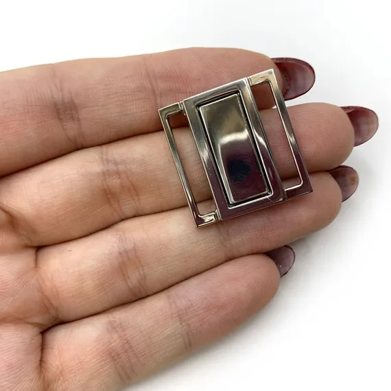 Застежка металл 20 мм никель