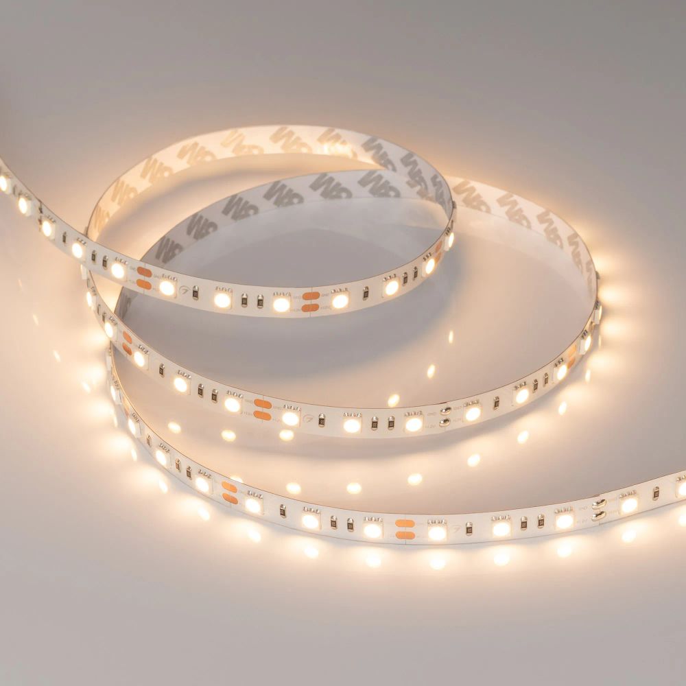 Светодиодная лента RT-B60-10mm 12V Warm2700 (14.4 W/m, IP20, 5060, 5m) (Arlight, 14.4 Вт/м, IP20) 012349(2)