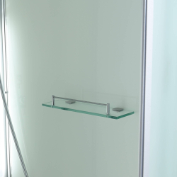 Душевая кабина AvaCan (АваКан) CK2080LED с низким поддоном, с ГМ, с электрикой и LED освещением, 80х80х215