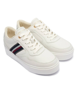 Кожаные кроссовки Tommy Hilfiger - экрю(FW0FW08348)