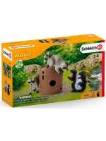 Набор Охота за орехами - еноты и скунс Schleich 42532