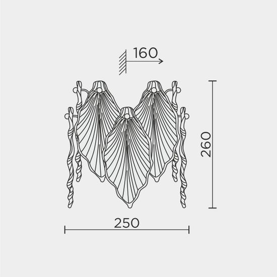 Настенный светильник MODELUX ML.2293.330 GD