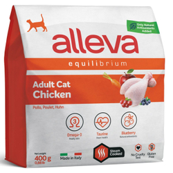 Сухой корм супер-премиум класса Аллева для взрослых кошек Alleva Equilibrium Chicken Adult Cat с курицей,10 кг
