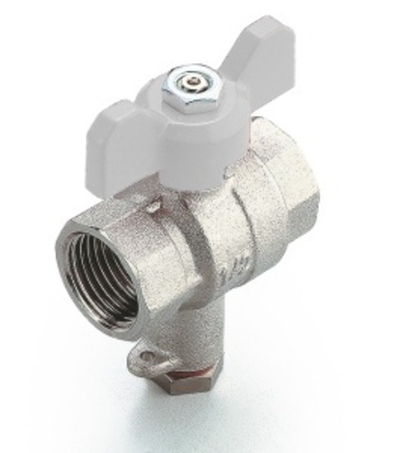 Кран шаровой для подклю. датчика темпер. 1/2 "TIM"