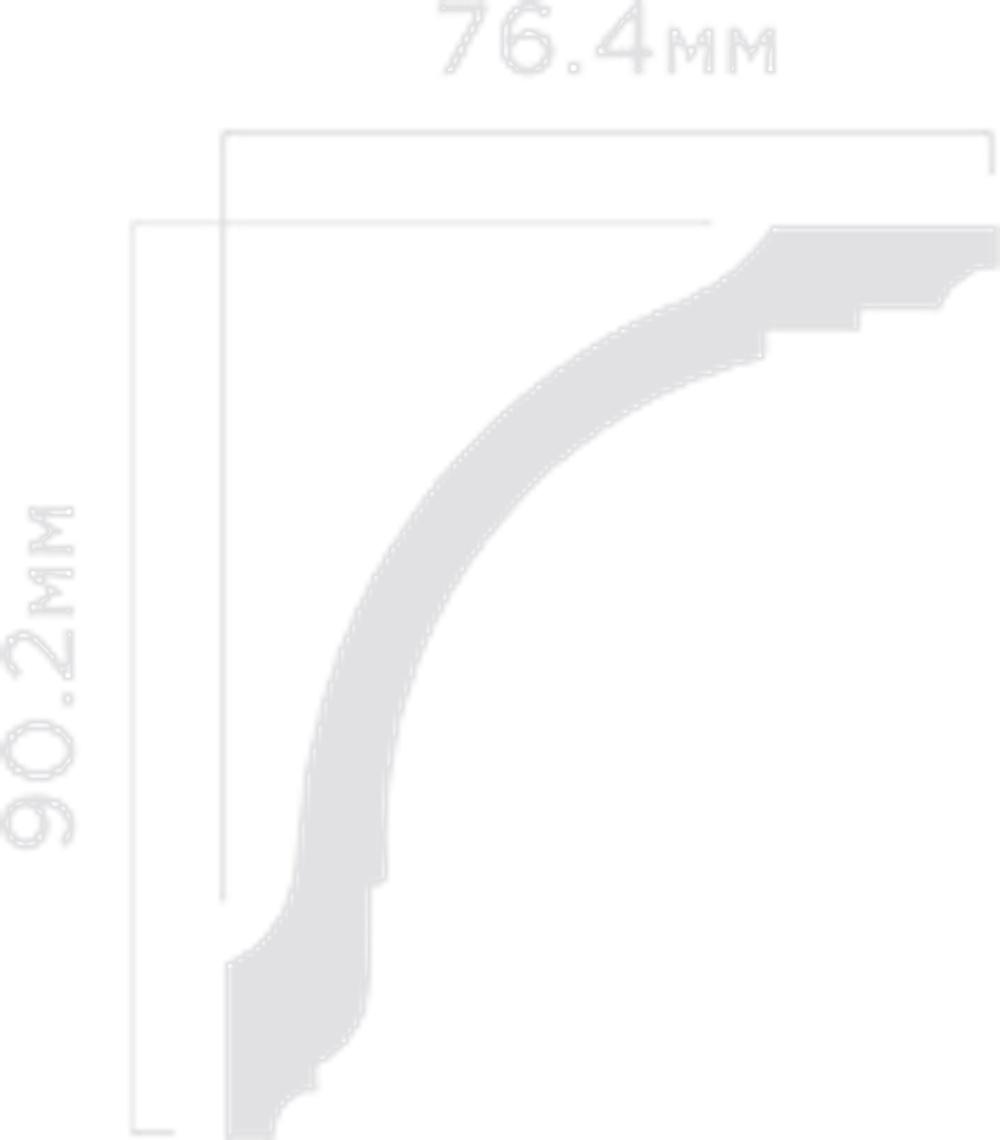 Карниз HiWood, 90,2x76,4 мм