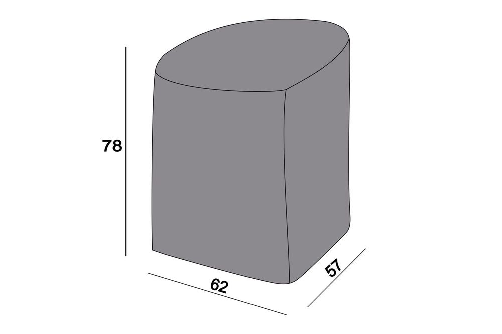 Защитный чехол на стул Марсель/Бордо/Лион, цвет серый