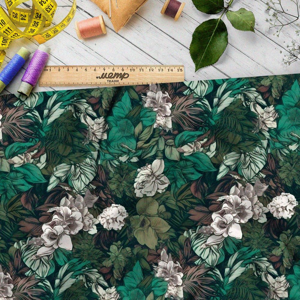 Ткань премиум Оксфорд 600D чудесные цветы