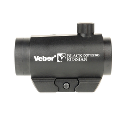 Прицел коллиматорный Veber Black Russian DOT 122 RG (закрытый, 4 МОА, объектив 22мм, метка точка красная/зеленая, вивер)