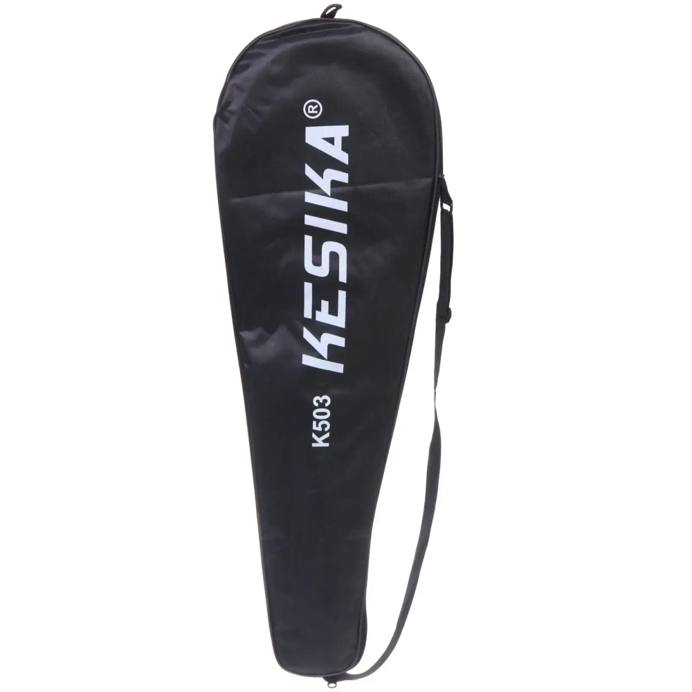 Бадминтон в наборе K-503, 3 предмета: 2 металлические ракетки 65 см, чехол (цвет: белый)