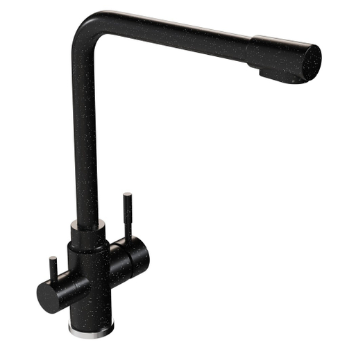 Смеситель для кухни 35к MIXLINE ML-GS13 (308) черный с вых. для питьевого фильтра