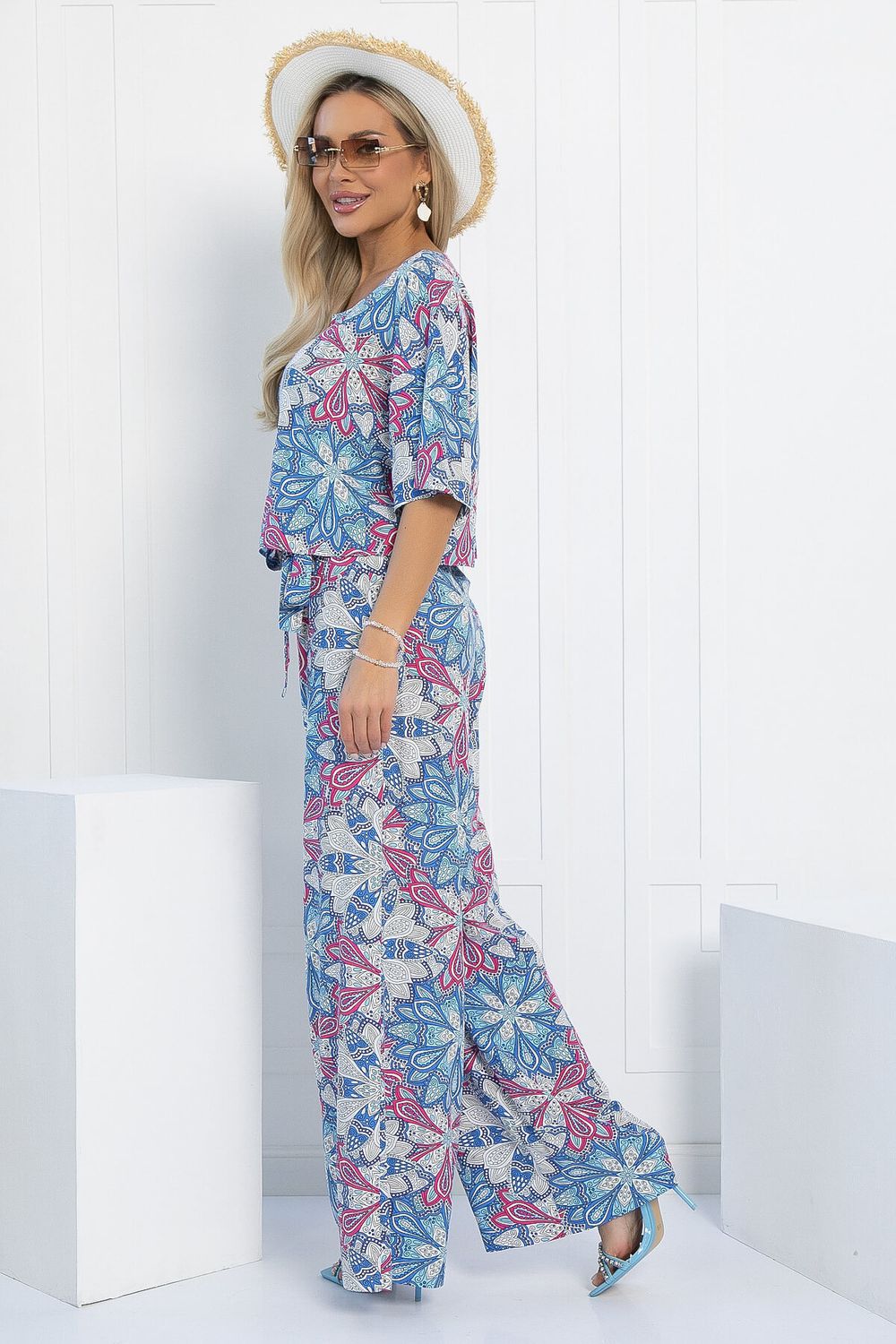 Костюм Летняя прогулка (голубой) К12967-8М LT Collection