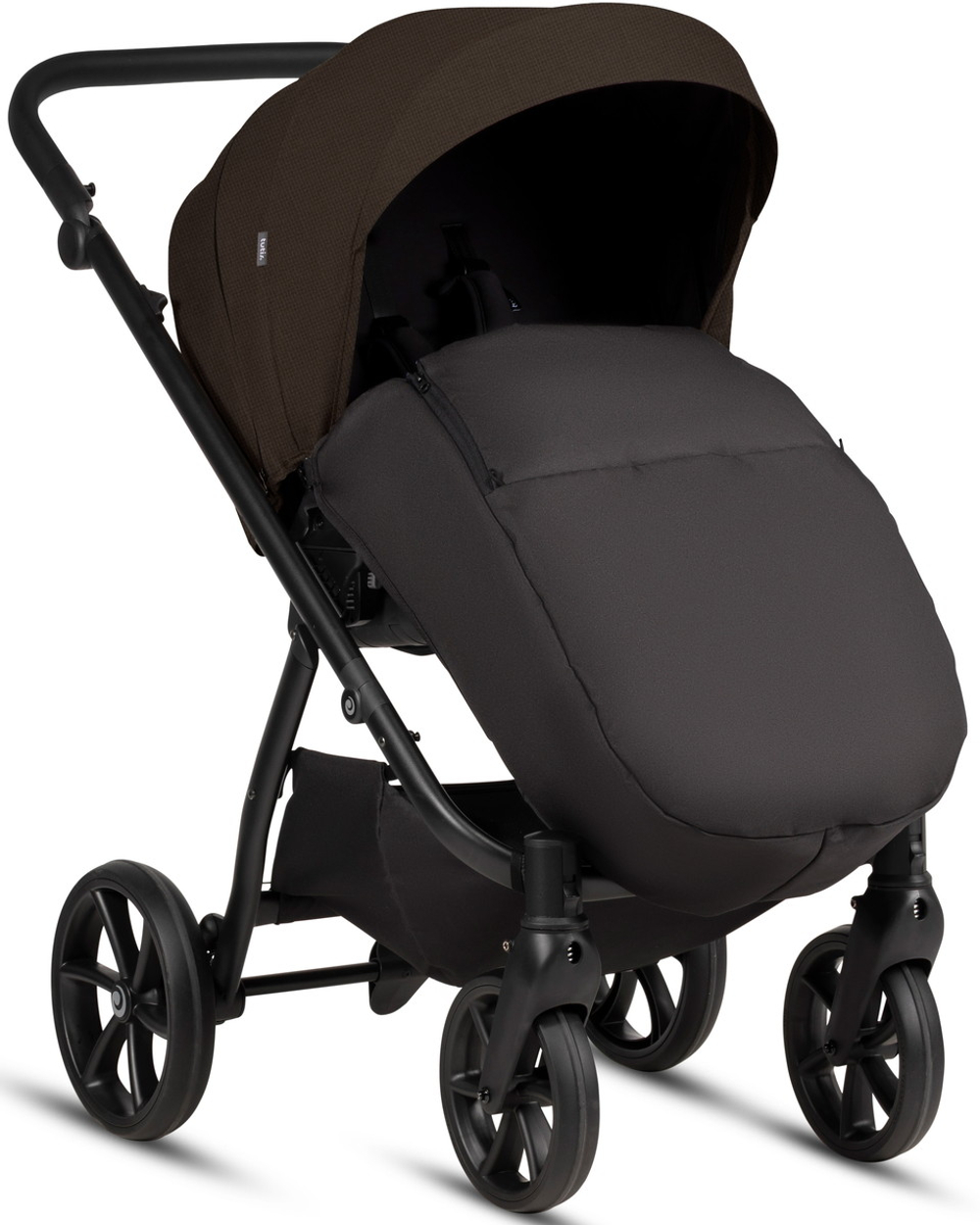 Детская коляска Tutis Leo 3 Plus 3 в 1 с автокреслом Beno Black 1582203 Brown