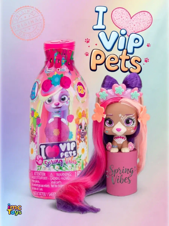 Игрушка Фигурка VIP Pets Spring Vibes Модные щенки