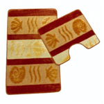 Набор ковриков для ванной комнаты ZALEL "HURREM" 2 предмета 60*100+50*60 Brik кирпичный