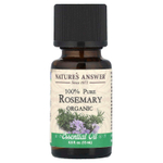 Nature's Answer, Органические эфирные масла, масло розмарина, 0,5 жидких унций (15 мл)