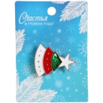 Брошь «Новогодняя Коллекция- Ёлочка» 3*2,5 см