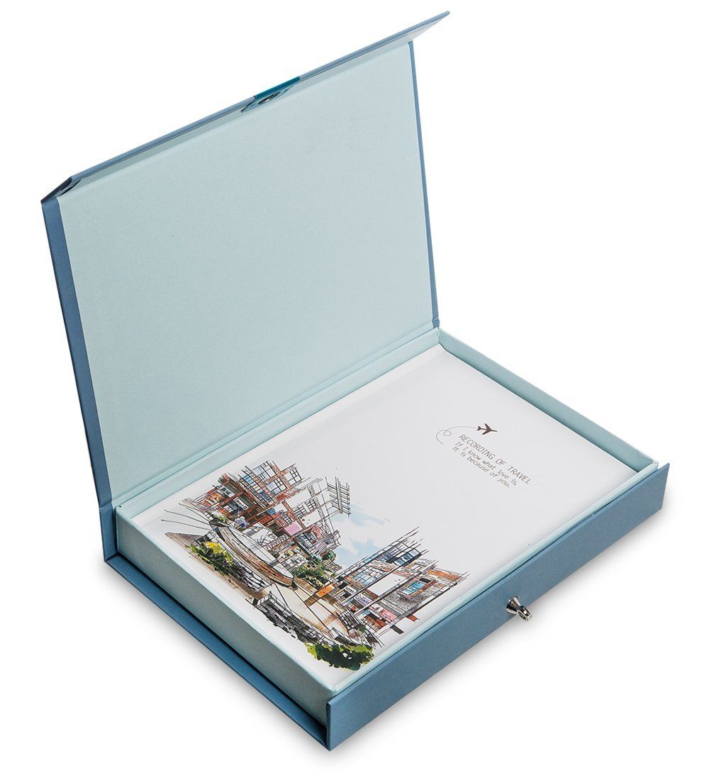 NB-56/1 Блокнот «Записки путешественника» в коробке с замком