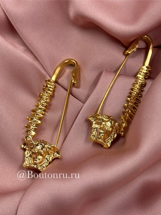 Брошь булавка Верс. золотой хребет медузы