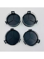 Колпачки на литые диски с эмблемой Mercedes 75 мм 4 шт