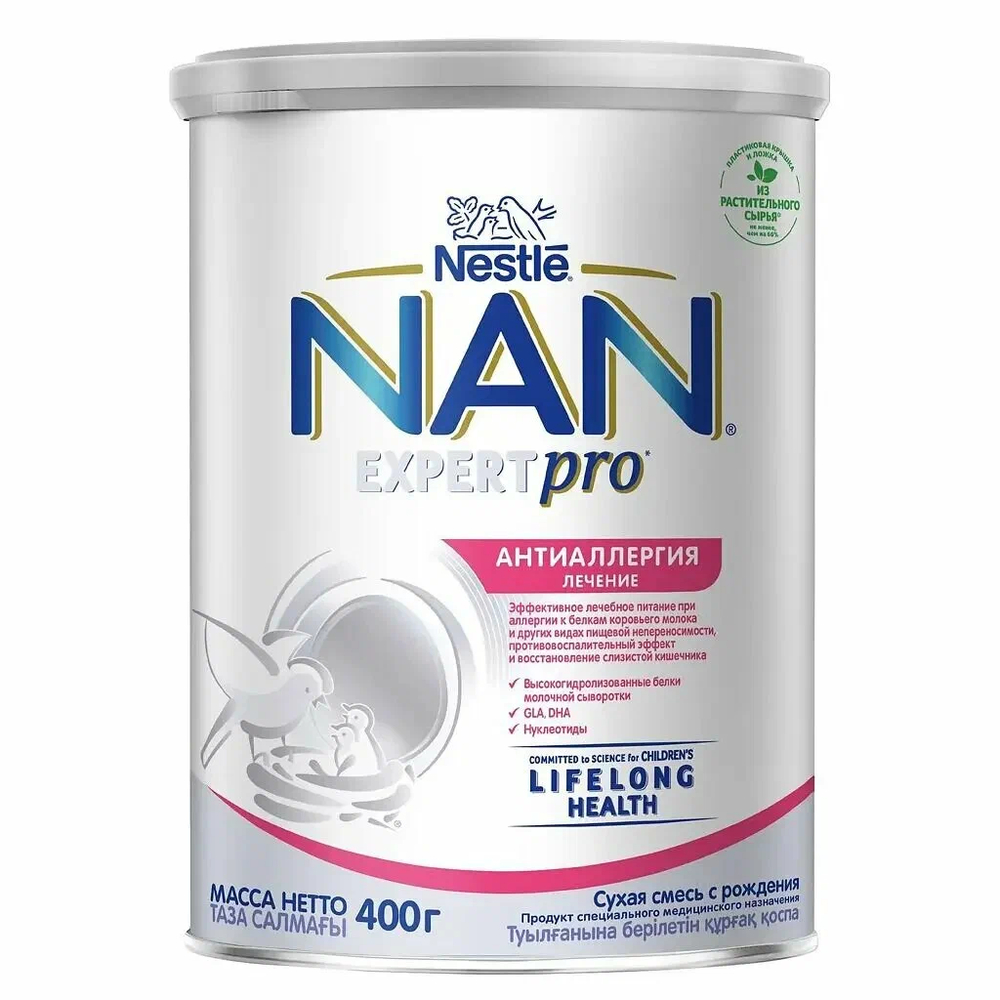 NAN ExpertPro Антиаллергия cмесь с рождения 400 г