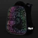 Ранец BRAUBERG LUMINOUS, 2 отделения, с брелоком, "Scorpio", СВЕТЯЩИЙСЯ РИСУНОК, 38х29х16 см, 271368