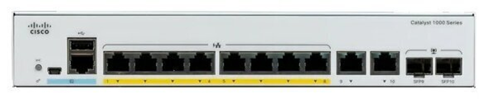 Коммутатор Cisco Catalyst C1000-8P-2G-L
