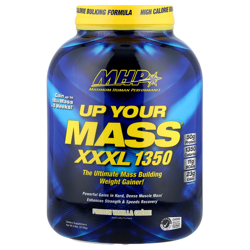 MHP, Up Your Mass®, XXXL 1350, французский ванильный крем, 2728 г (6 фунтов)