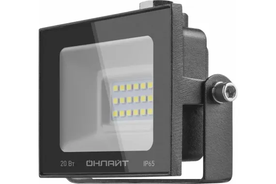 Прожектор светодиодный Онлайт 20W OFL 6000К 1600Лм IP65 черный 31884