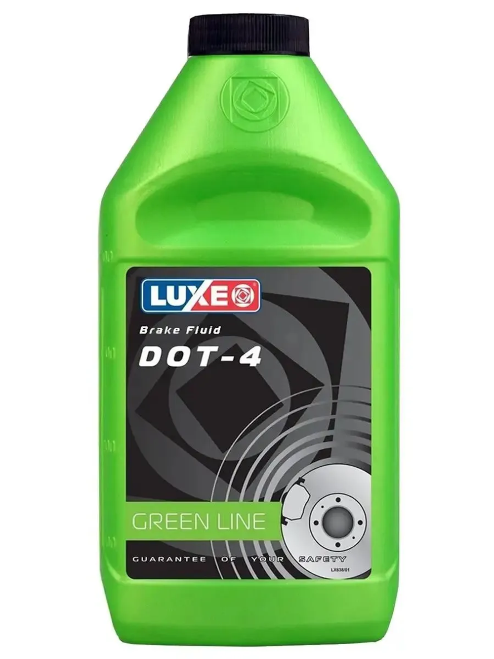 Тормозная жидкость Luxe Green Line DOT-4, 910 г