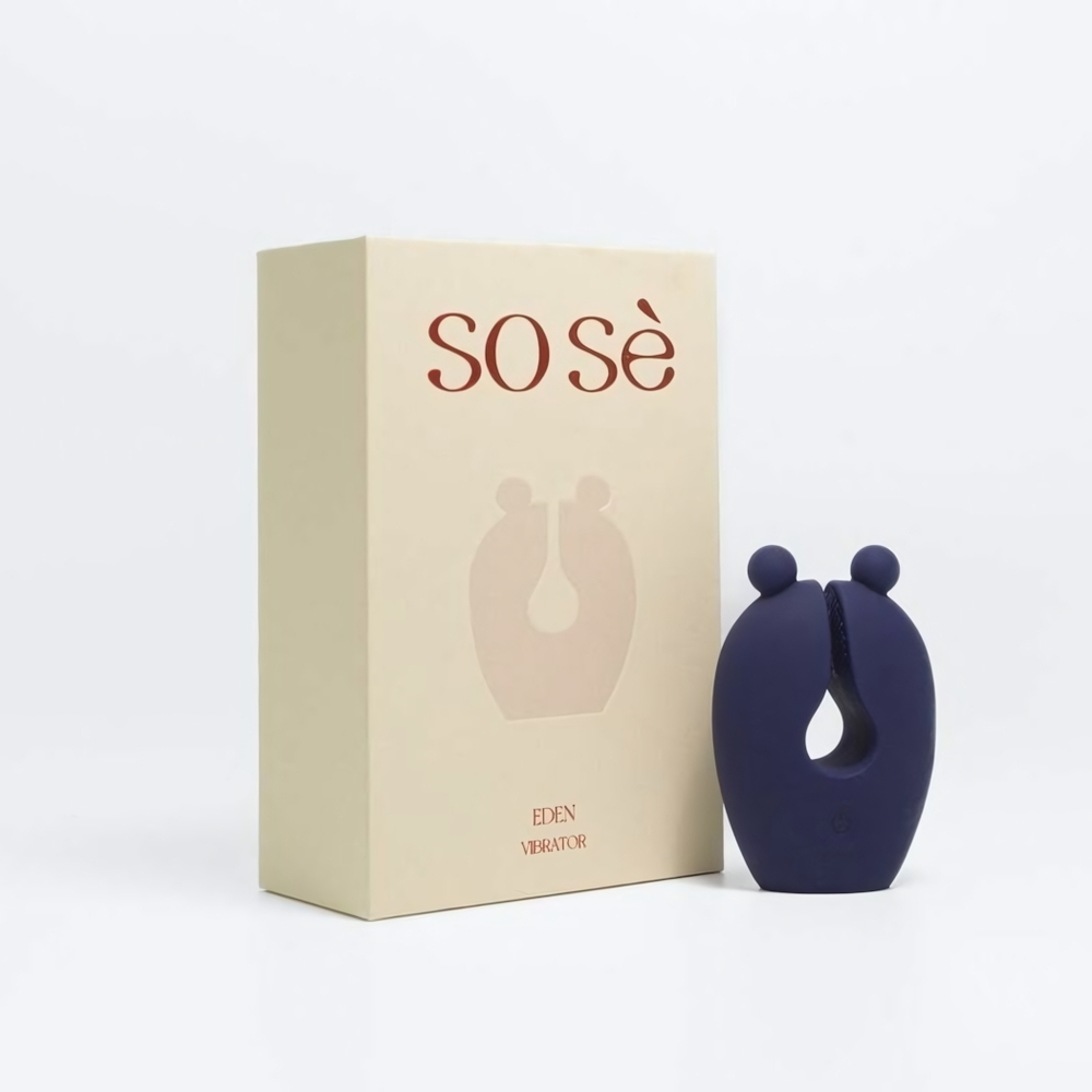 Синий клиторальный вибростимулятор Eden