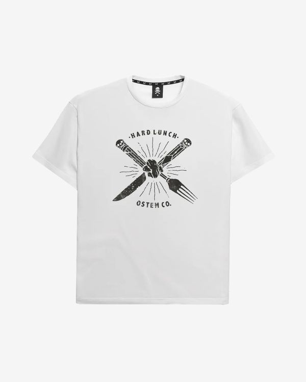 Футболка оверсайз Fork and Knife белая - фото 1