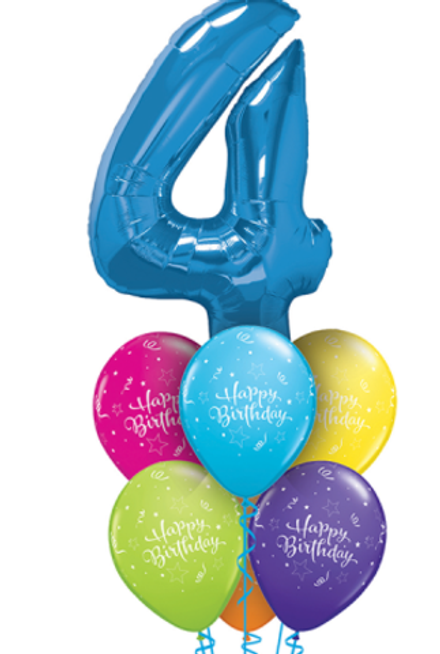 Букет "Happy Birthday с цифрой"